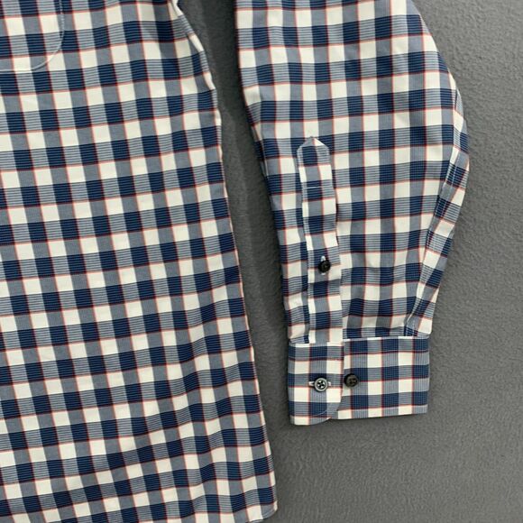 Jos. A.Bank Button Down Shirt Mens Medium Long Sleeve Tailored Fit Gingham Check - Picture 5 of 16